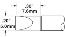 Solder Tip, Smart Heat PowerTips, STTC-017Metcal  
